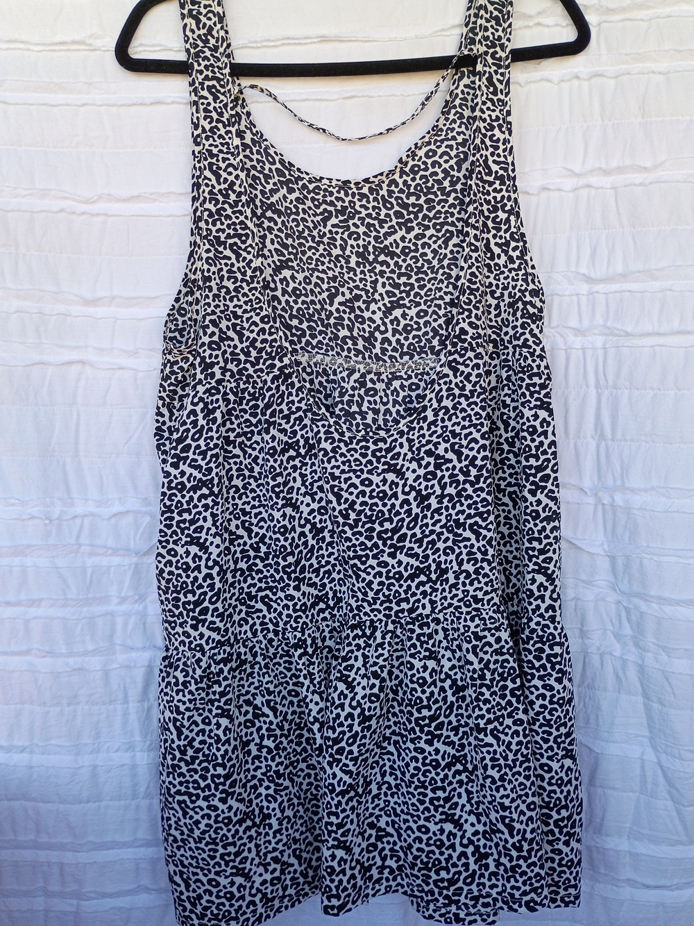 Rip Curl Black and White Leopard Print Mini Dress